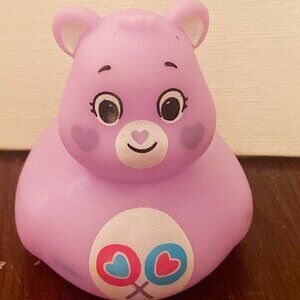 Carebear Double Hearts Plastic Rubber duck for Collector's or Jeeps, etc.